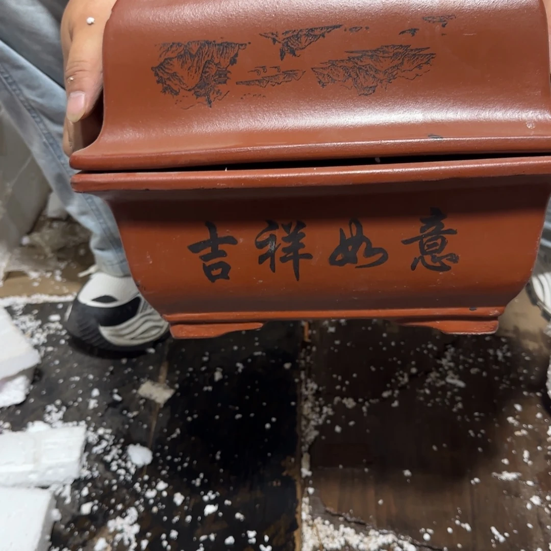 紫砂花盆口径26.18.10口径