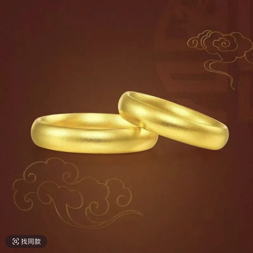 合金戒指 闭口哑光素面戒指