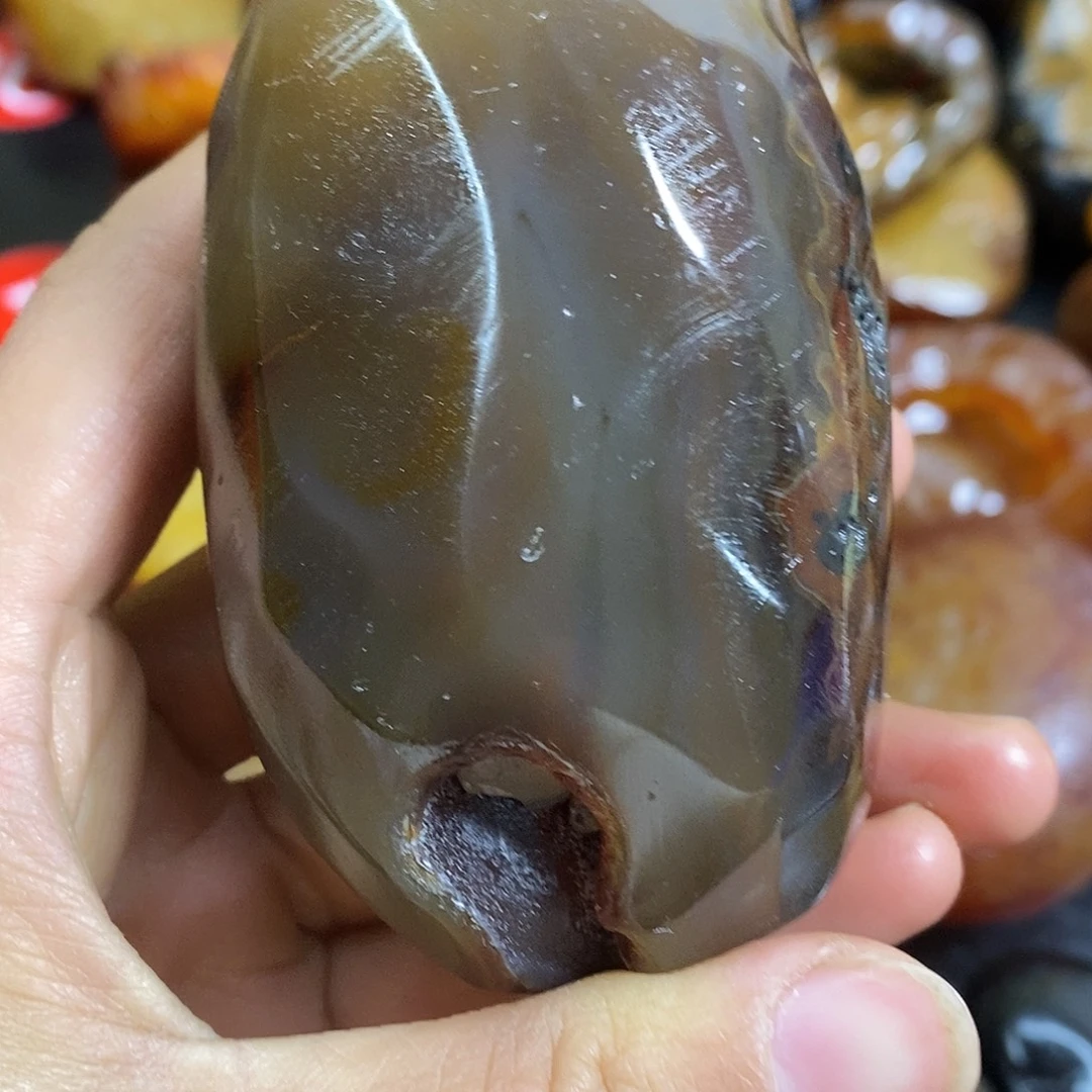 玛瑙/玉髓未镶嵌手把件