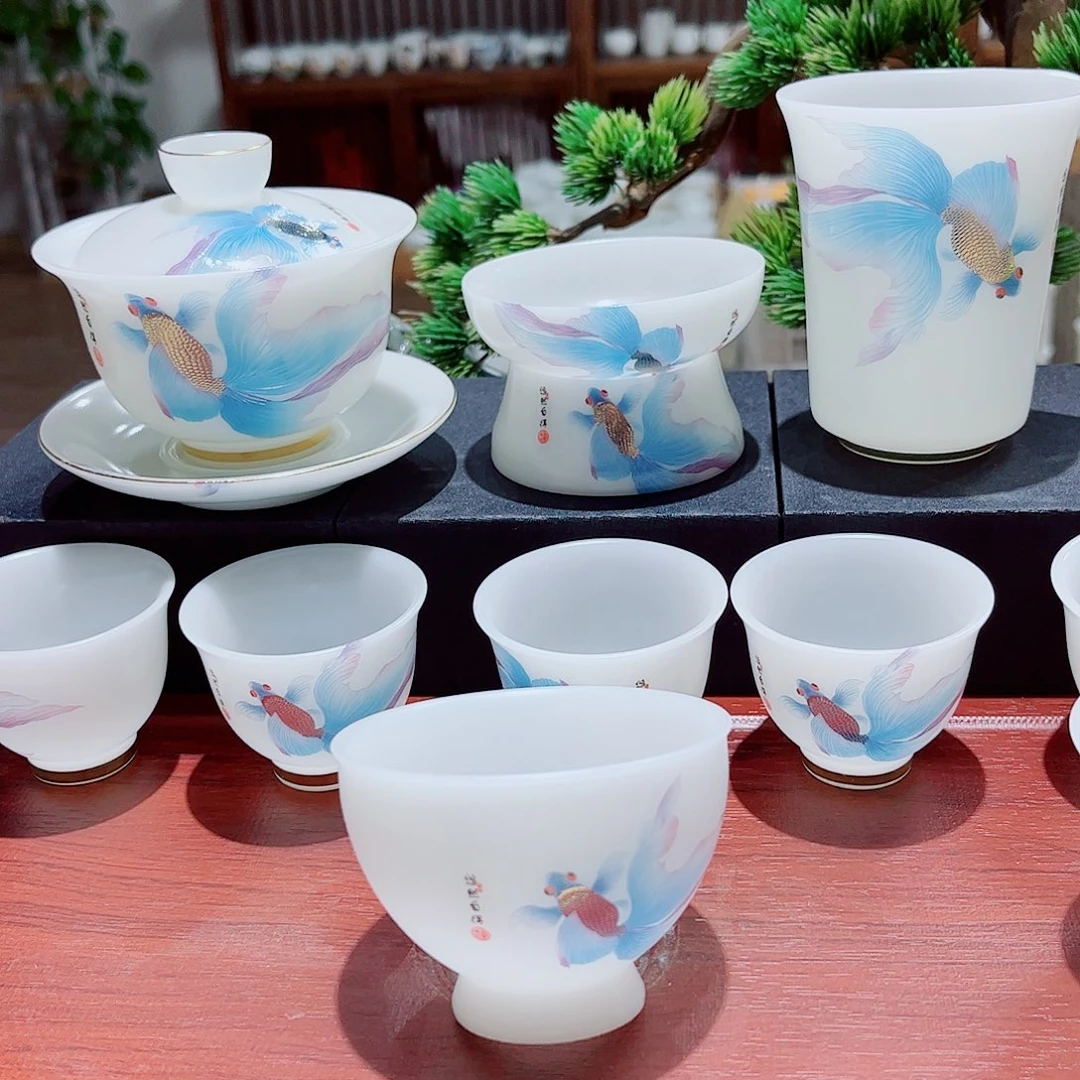 陶瓷素烧璞玉160cc➕6杯套组