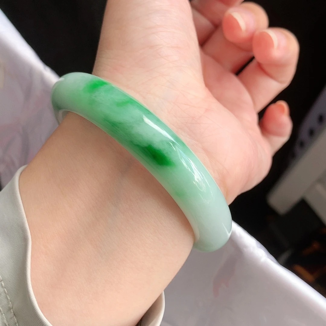 未镶嵌手镯翡翠一**风57圈口882492