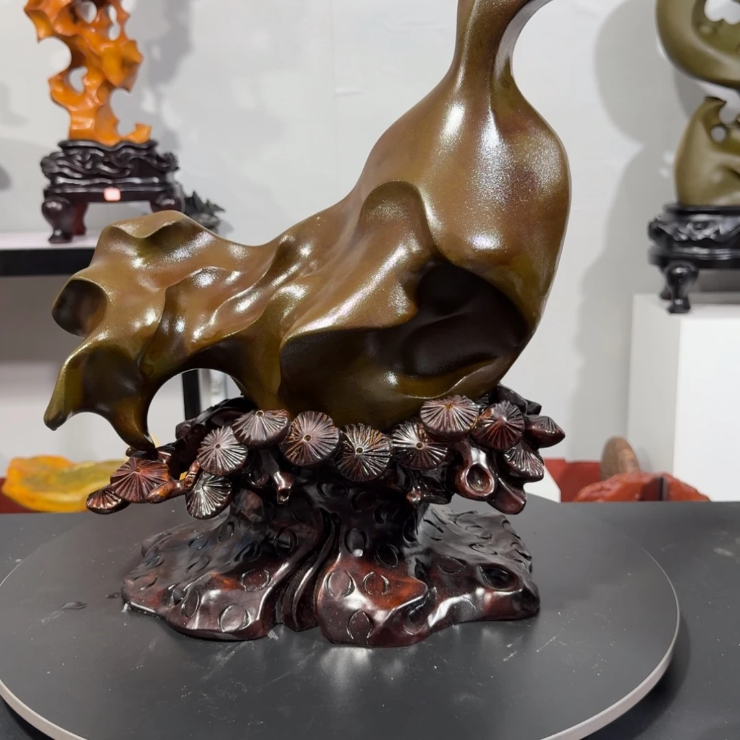 茶***器石材摩尔石摆件1234