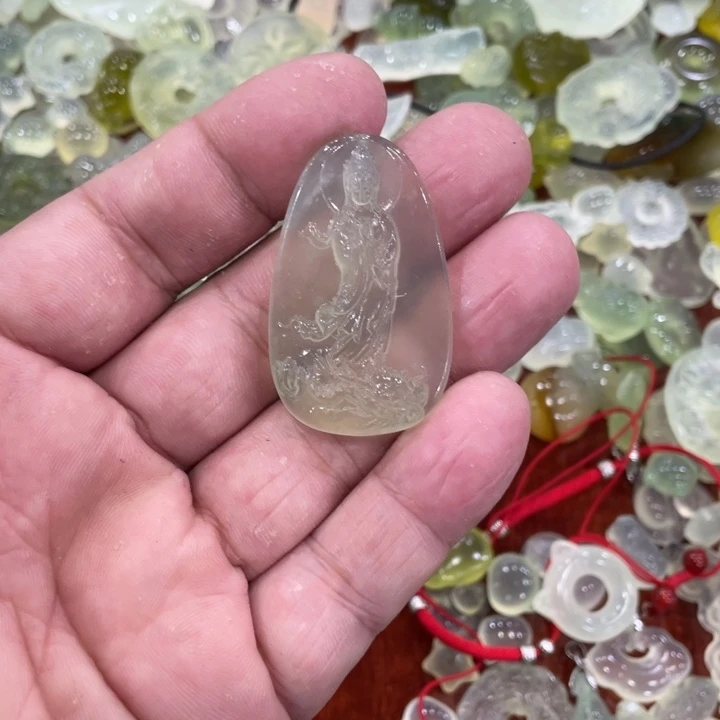 蛇纹石玉合金颈饰