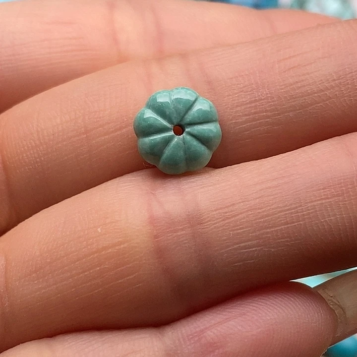 绿松石未镶嵌湖北原矿高瓷无优化绿松石