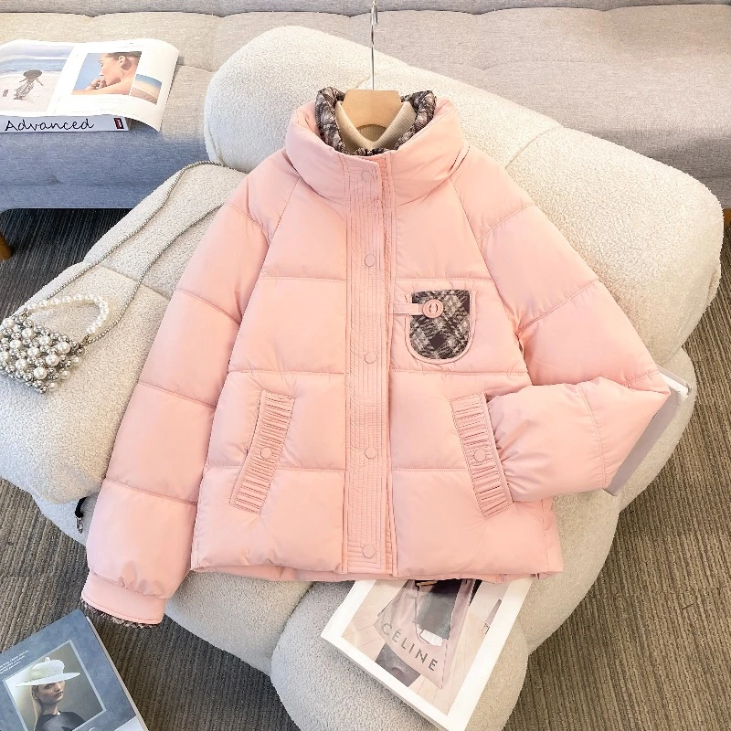 棉服女冬季2025新款加厚保暖面包服棉衣外套洋气短款立领棉袄