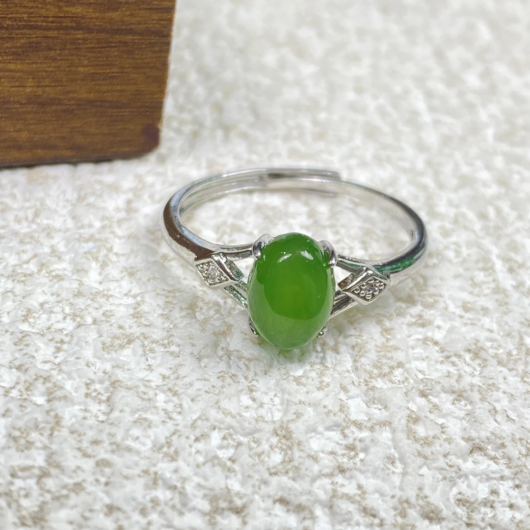 YHKINGS1107设计师款和田玉戒指时尚简约多样性发其一不带礼盒