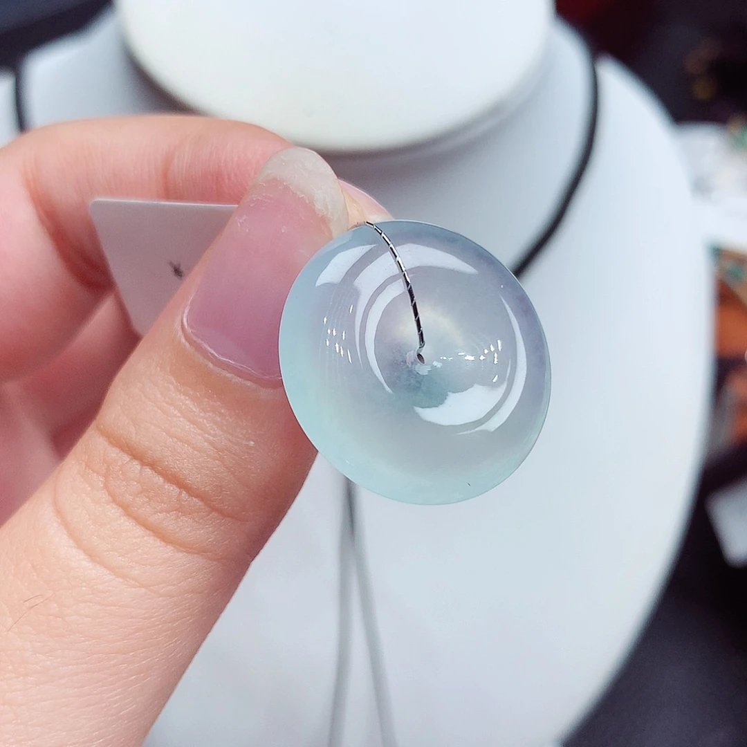 翡翠未镶嵌颈饰翡翠85，22.1/6