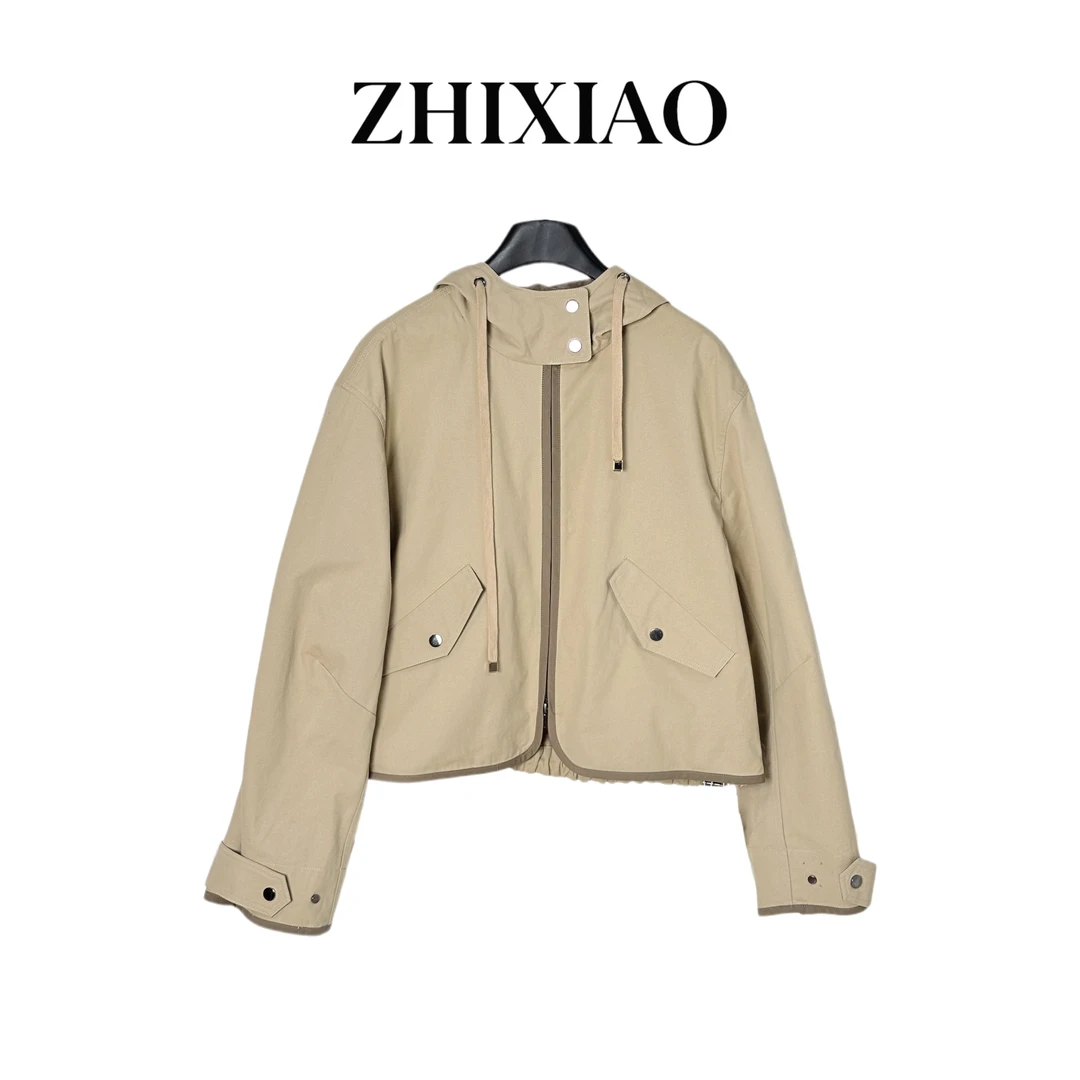 【ZHIXIAO】夏季新款：带帽长袖外套4099