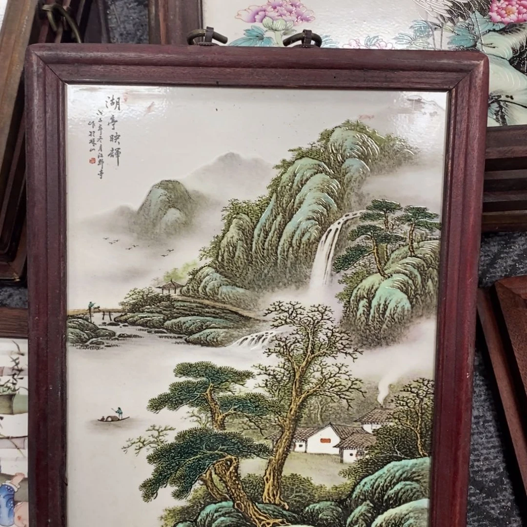 瓷片景德镇瓷板画柴窑烧制