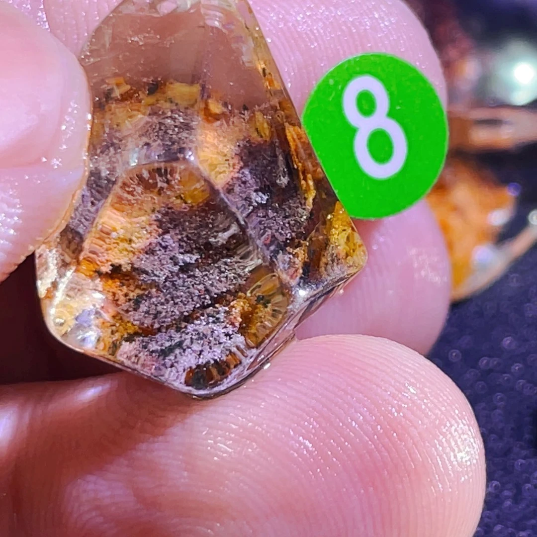 半***心吊坠(不含链)未镶嵌发晶