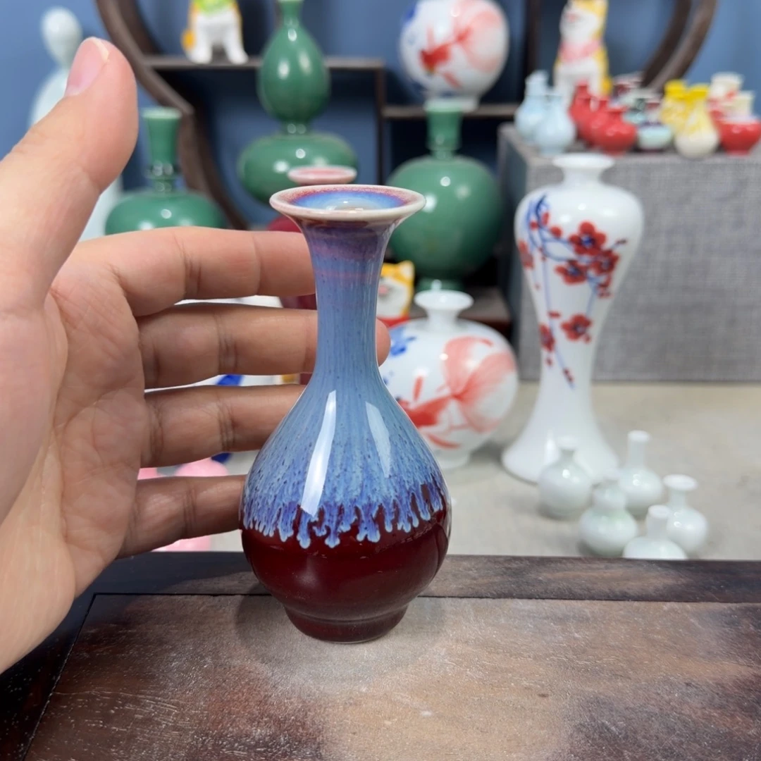陶瓷手工小花器摆件