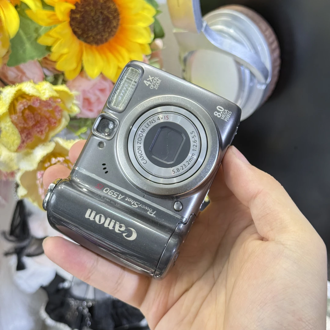 9新 Canon/佳能 佳能a590冷白皮人像神器复古五号电池供电