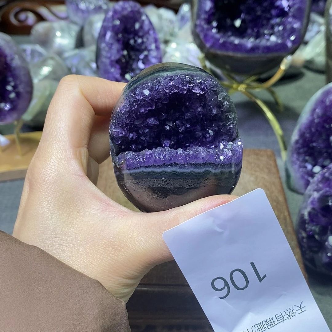 紫晶珠宝半成品未镶嵌