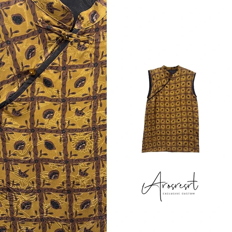 【若金老钱】春夏国潮新中式国风圆领复古马甲外套