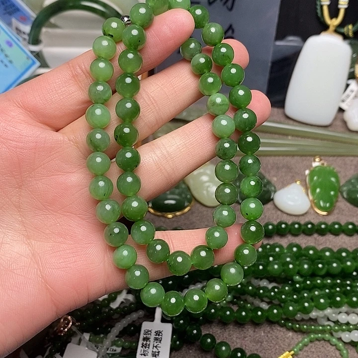 和田玉未镶嵌手链