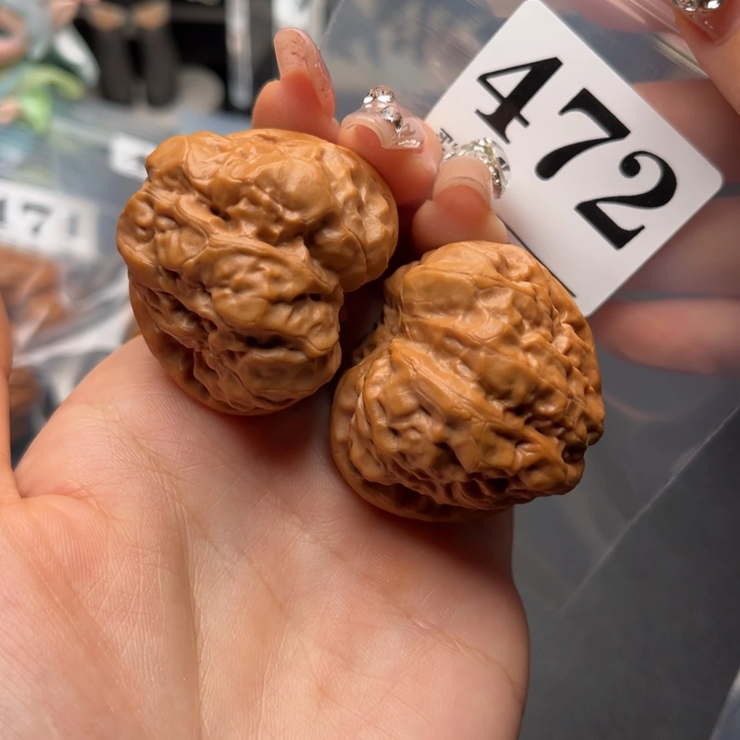 文玩核桃把件蛤蟆41肚44