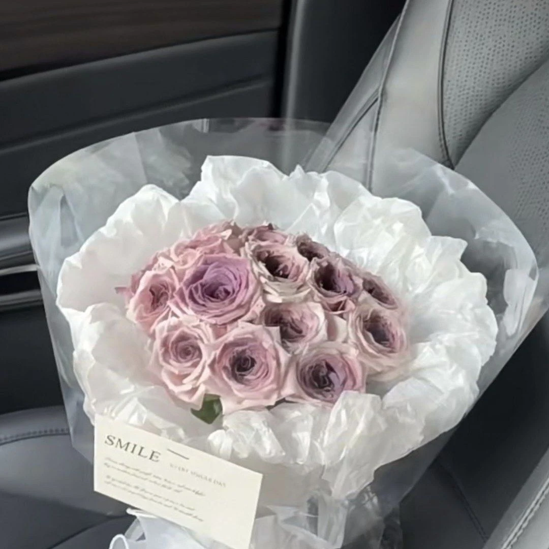 【爱意不朽】11朵乌梅子酱奶油风花束送女友送闺蜜花店送花上门
