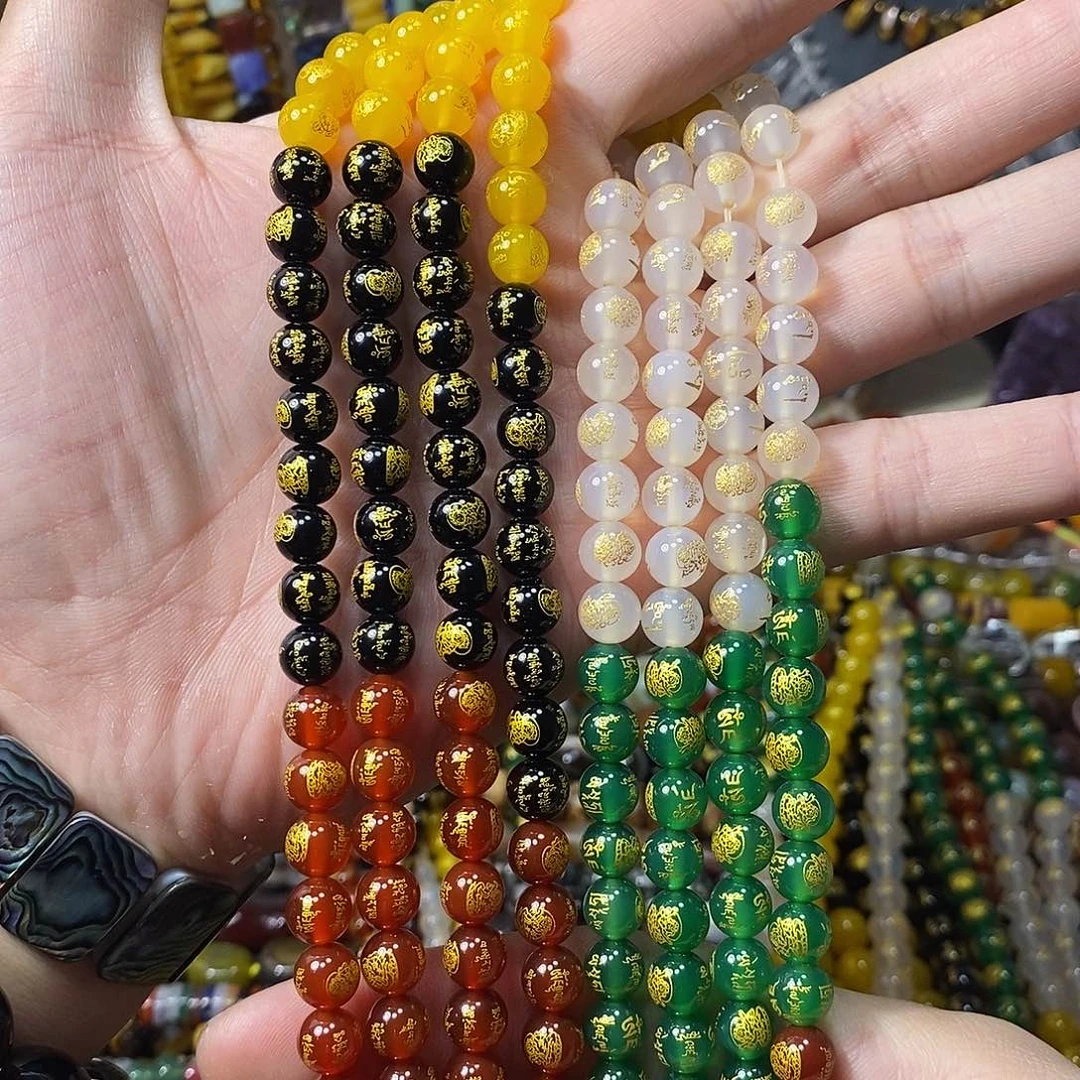 石英质玉未镶嵌，五路财财多宝8mm，