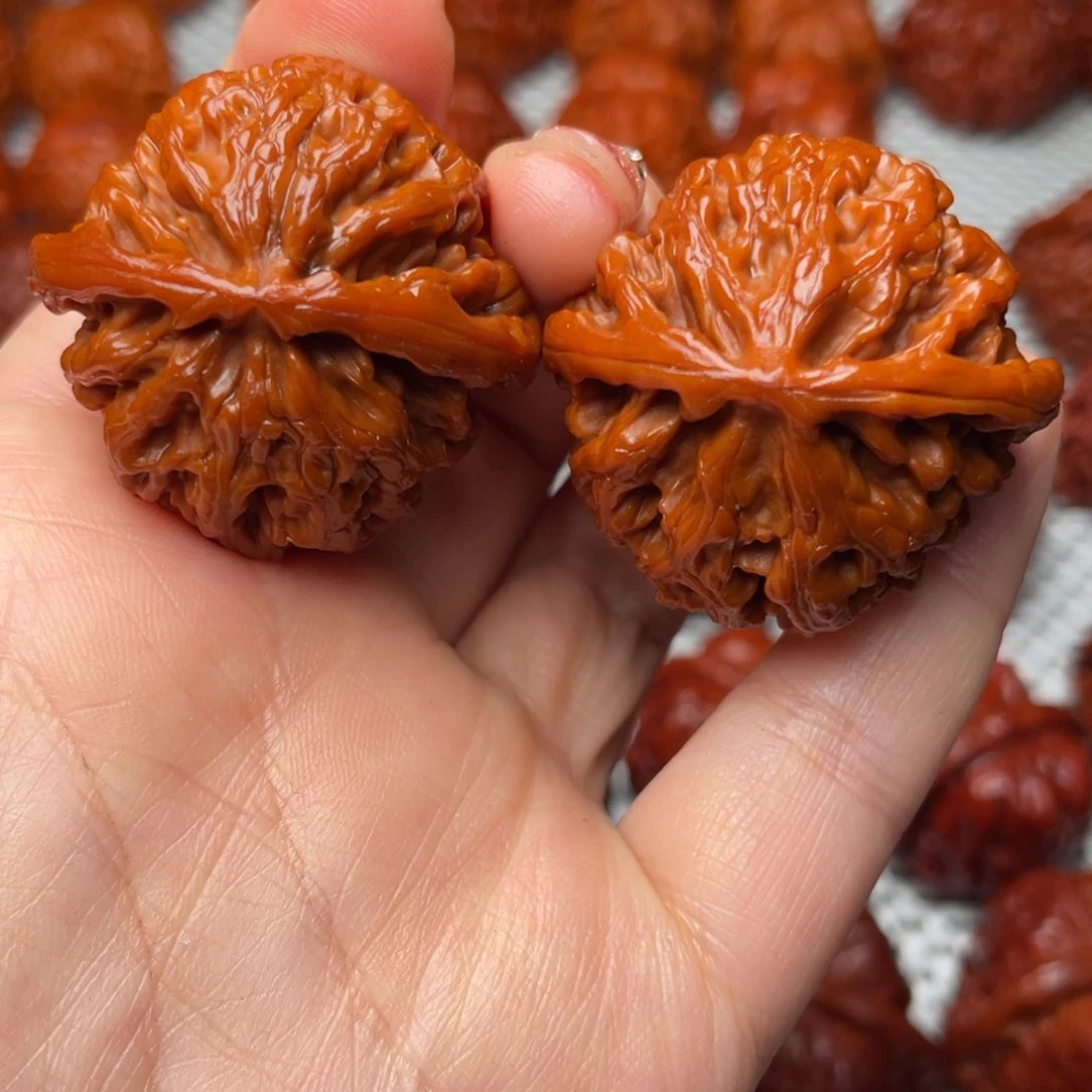 桃核吊坠文玩核桃 手把件 苹果圆 37