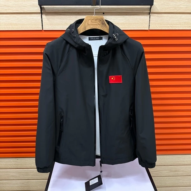 二八147 春季男士时尚休闲百搭连帽夹克外套