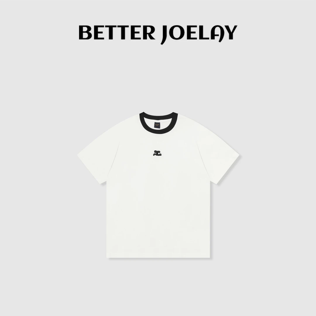 BETTER JOELAY -【浪漫交响】百搭微宽松休闲短袖T恤KH1383