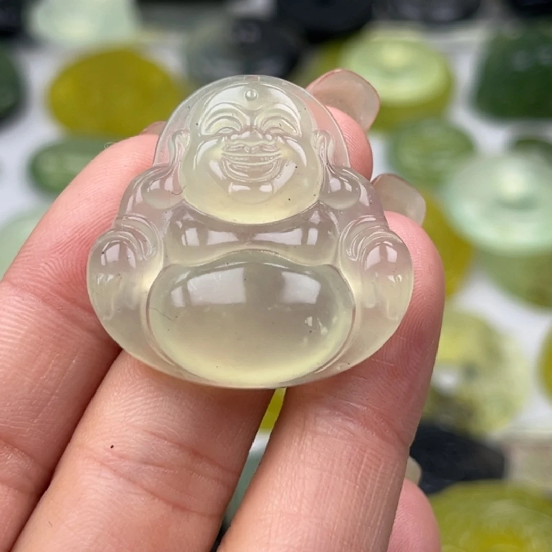 蛇纹石玉未镶嵌其他有棉点黑