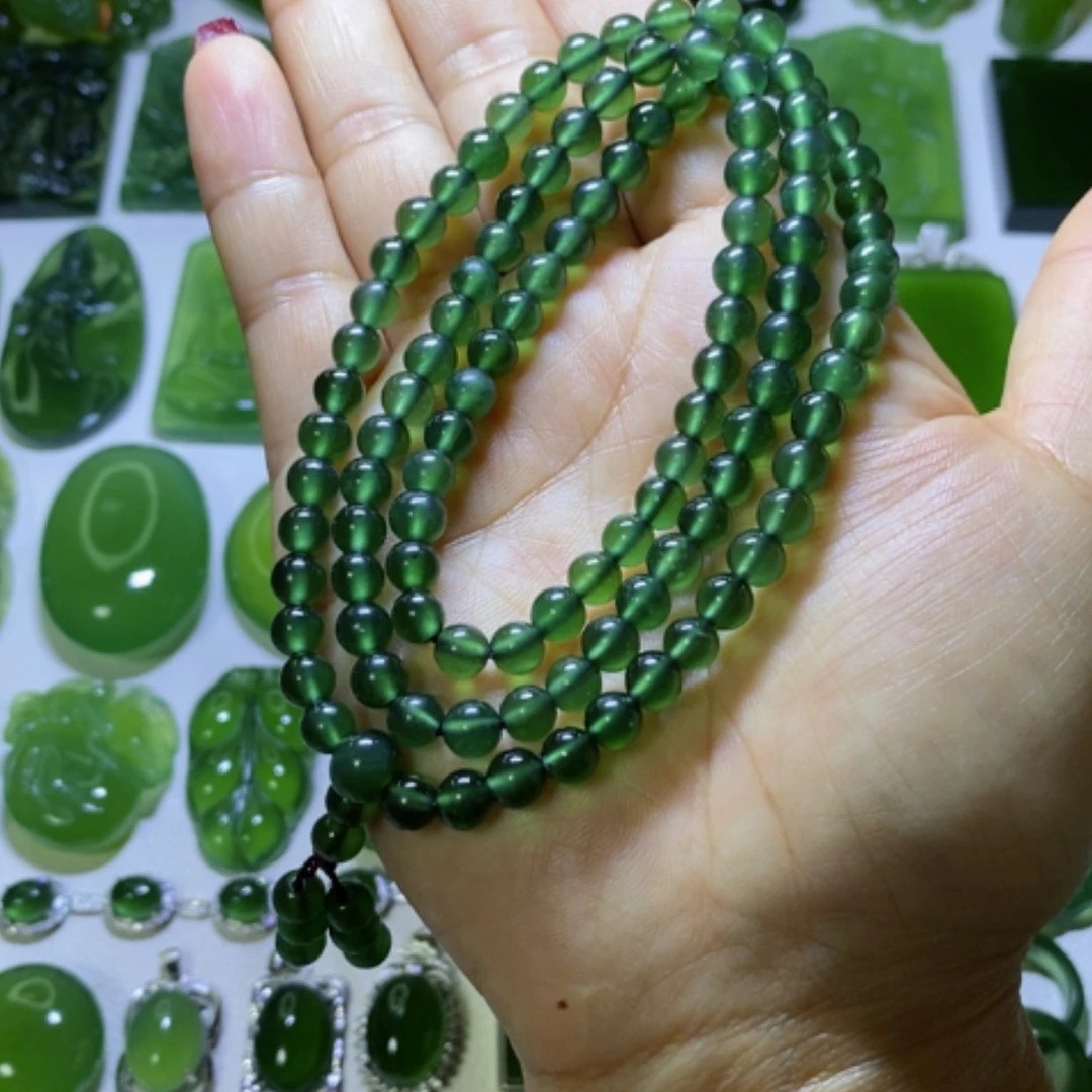 【闪购商品】蛇纹石玉手链未镶嵌