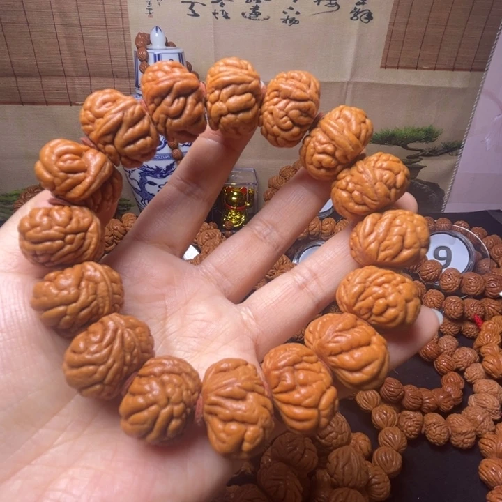 孙***生桃核手串秦岭桃核霸王龙单圈