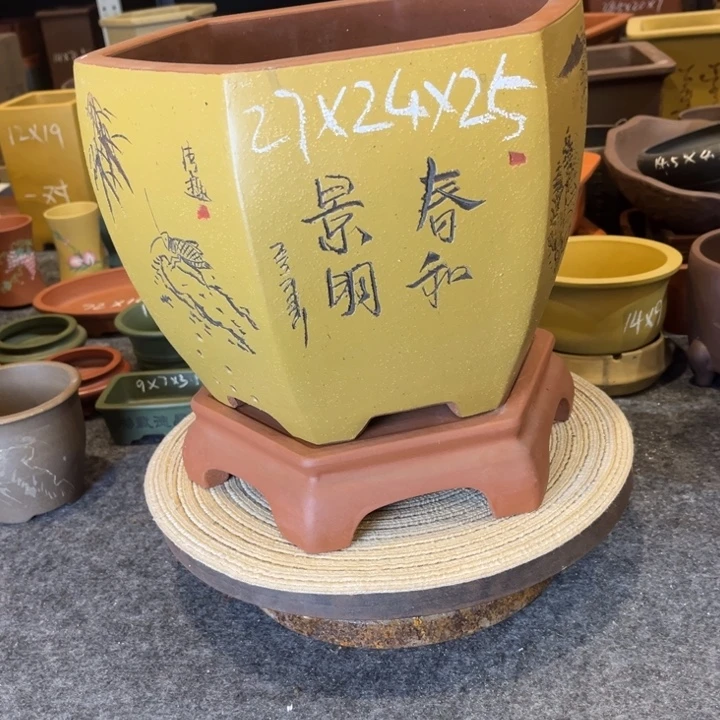 紫砂花盆紫砂花盆