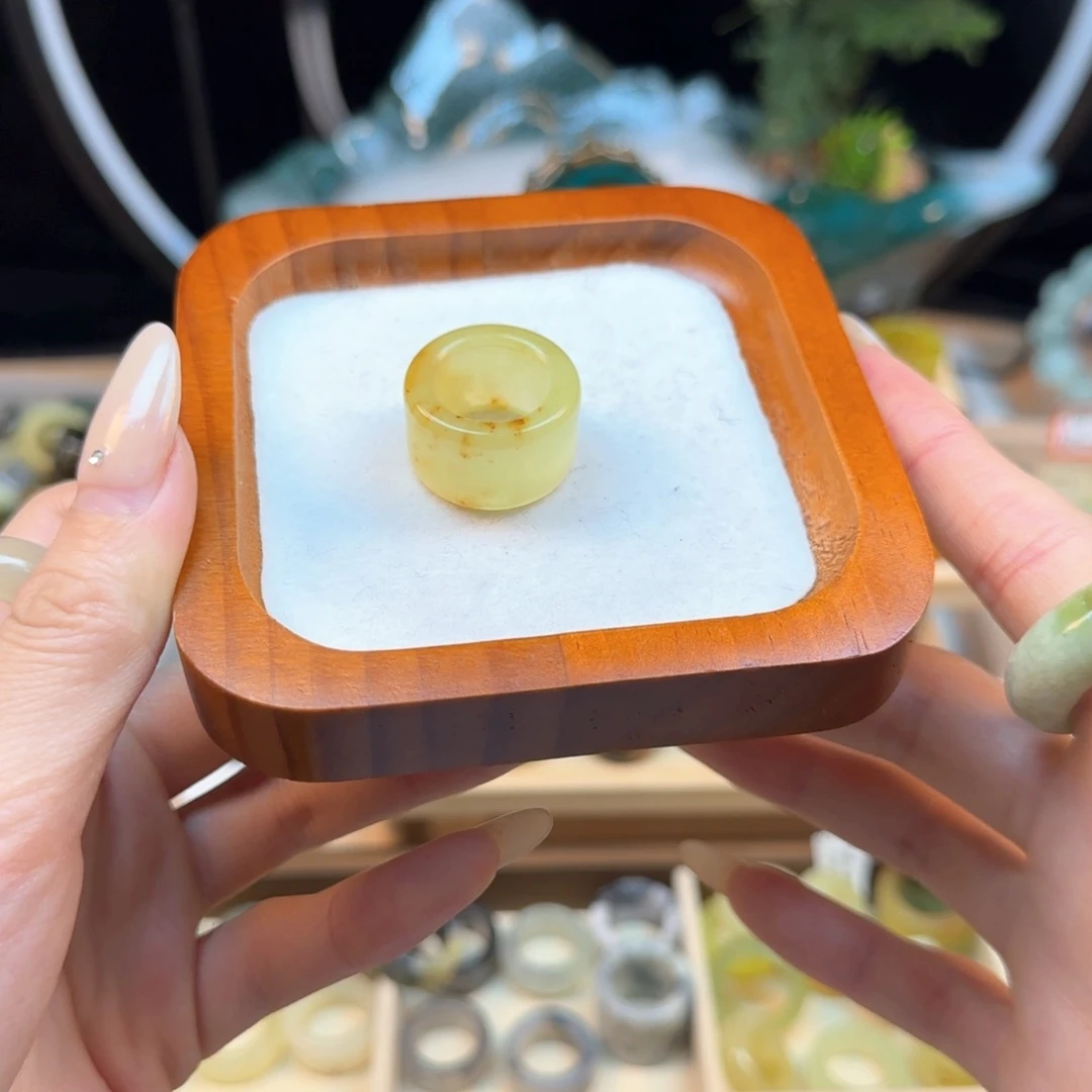 蛇纹石玉微瑕内径16合金真