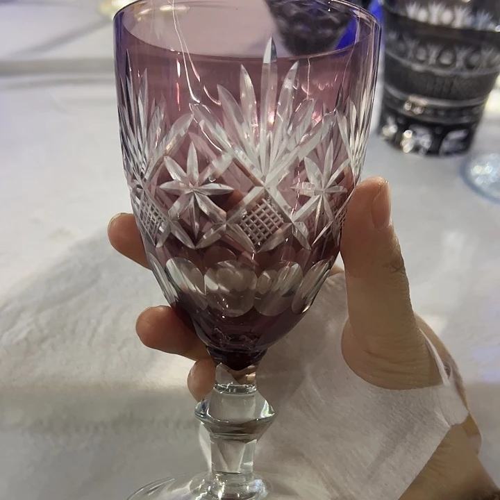 手柄款水晶玻璃微瑕一个