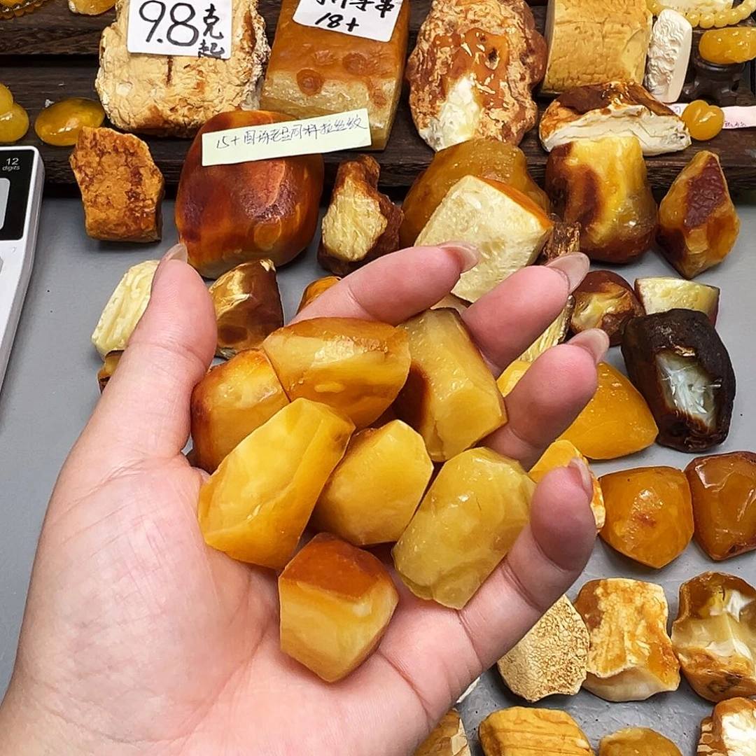 s***s定制琥珀未镶嵌蜜蜡