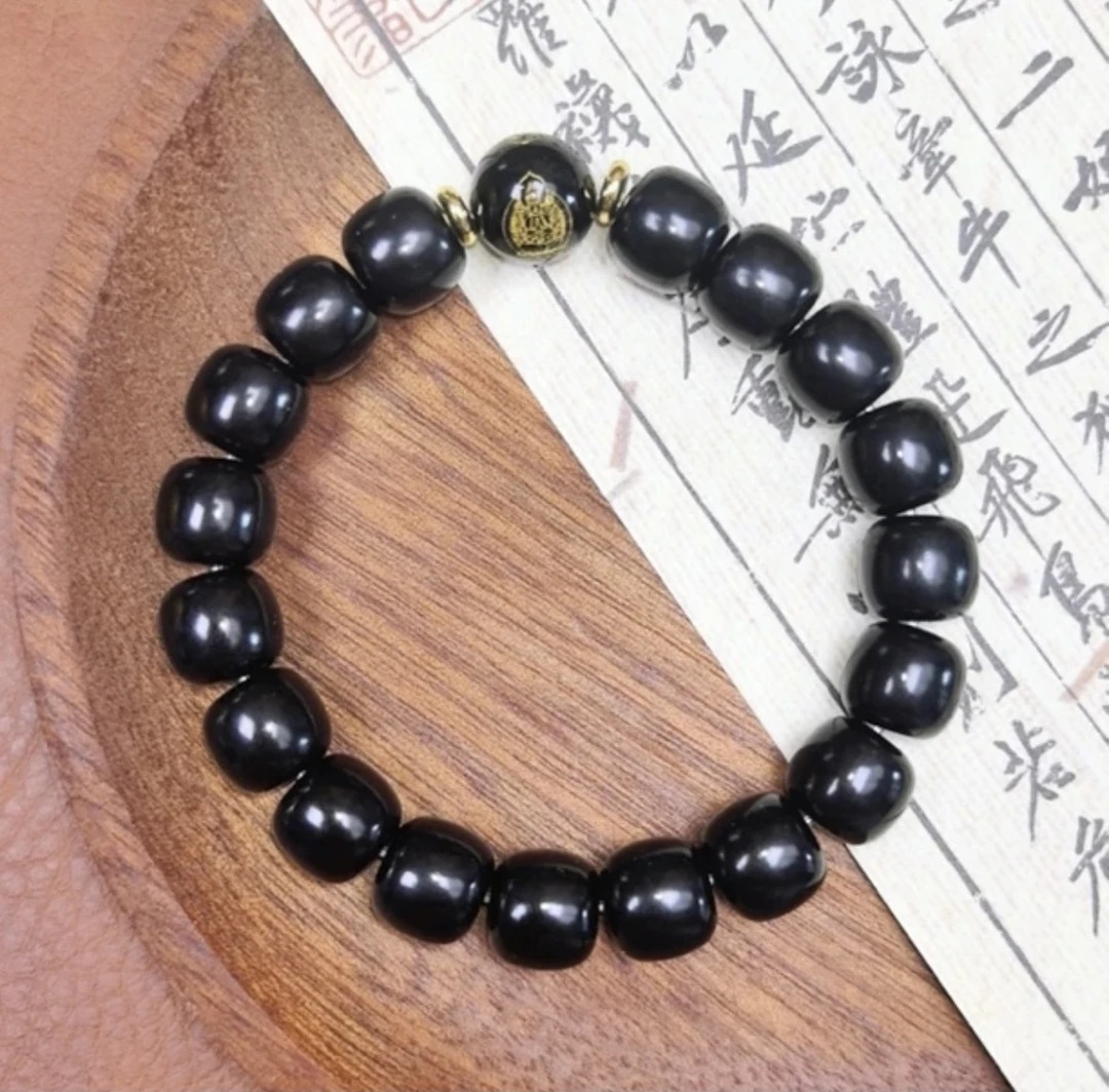 单圈【十二生肖】菩提手串溏心老料生肖守护文玩老型珠