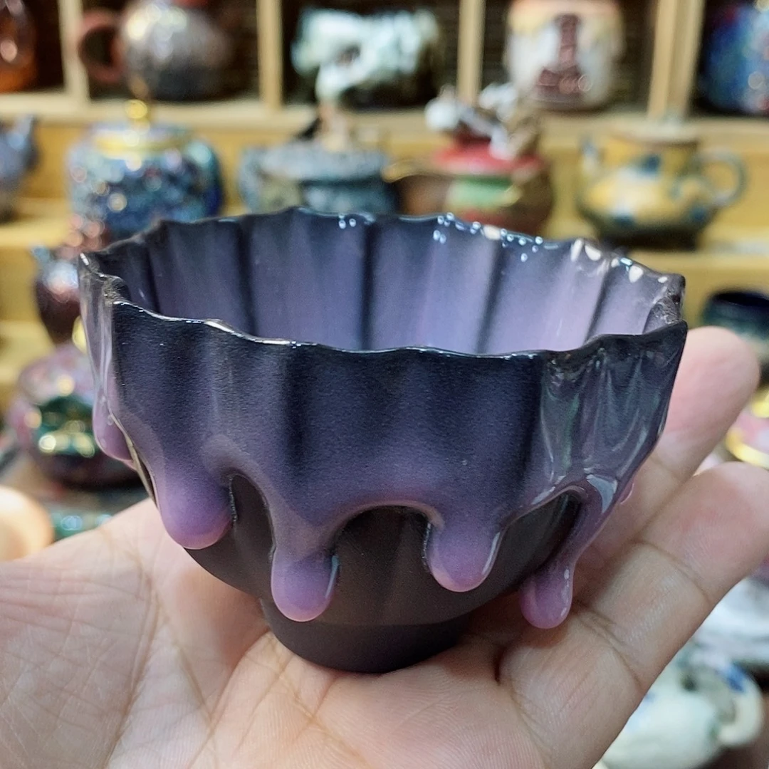 粗陶志野柴烧茶器