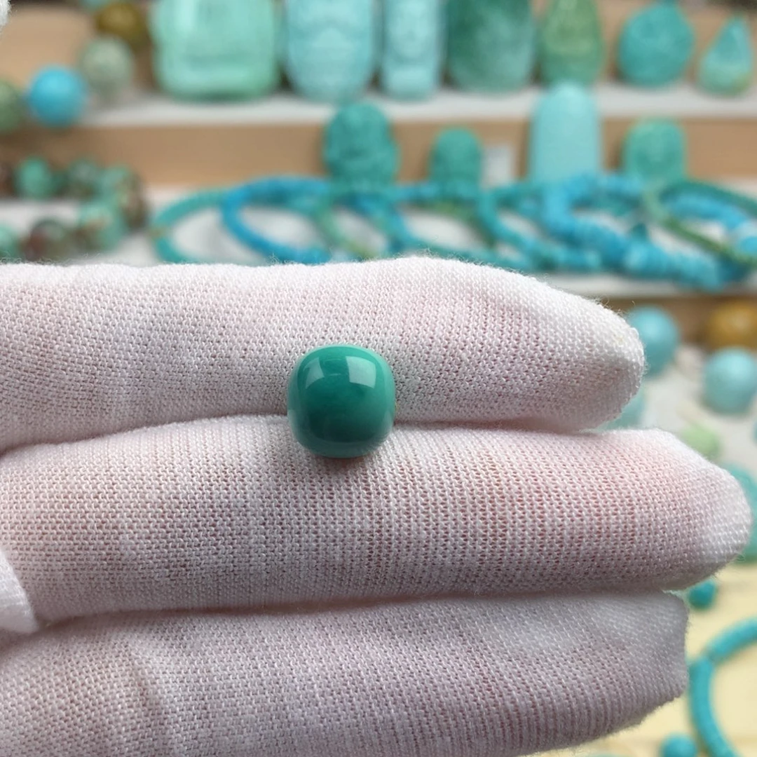 未镶嵌绿松石珠宝奇石10.3mm
