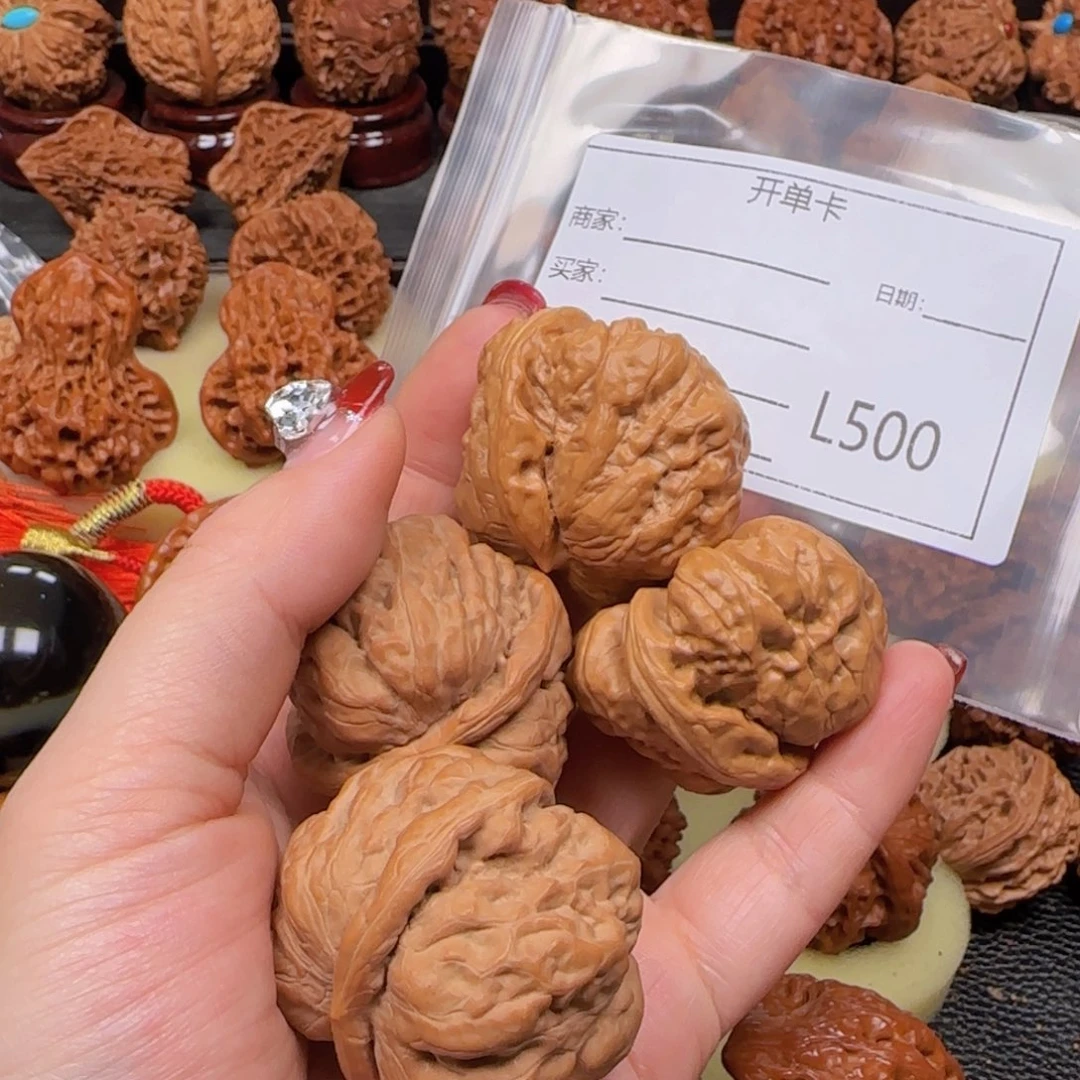 猴头核桃把件梧****)一帆风顺加蛙蛙