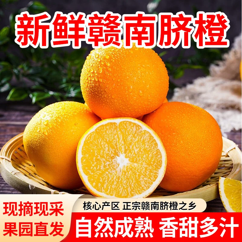 江西赣南脐橙正宗薄皮橙子现摘现发大果整箱批发孕妇儿童新鲜水果