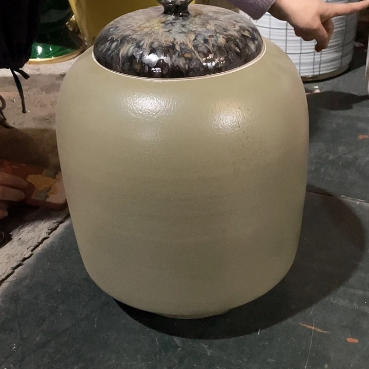 陶瓷花瓶，仿真绿植