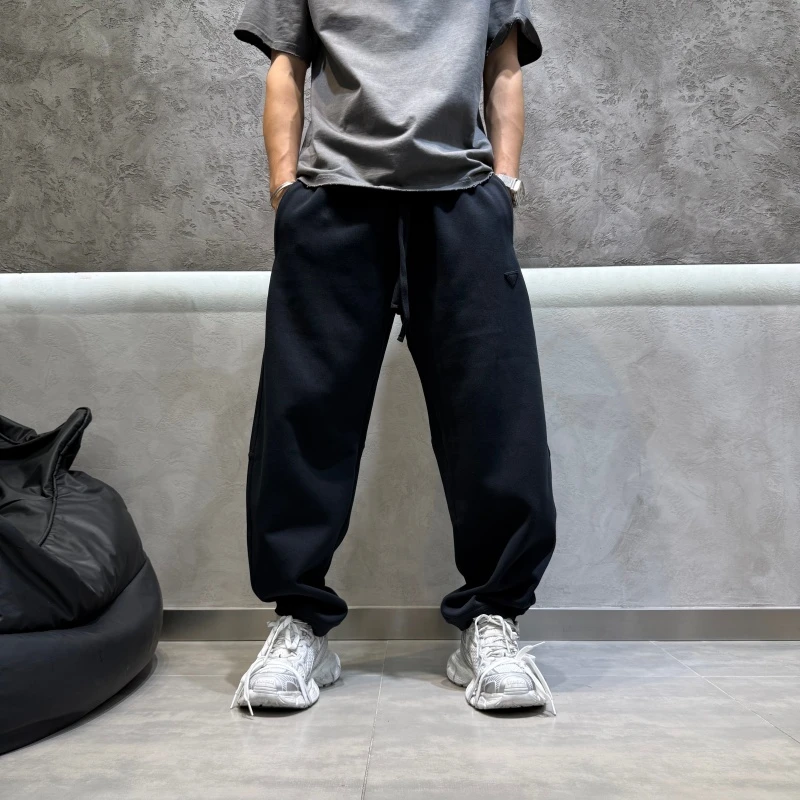 秋冬山海原创美式直筒休闲裤卫裤男款休闲长裤潮流宽松舒适百搭