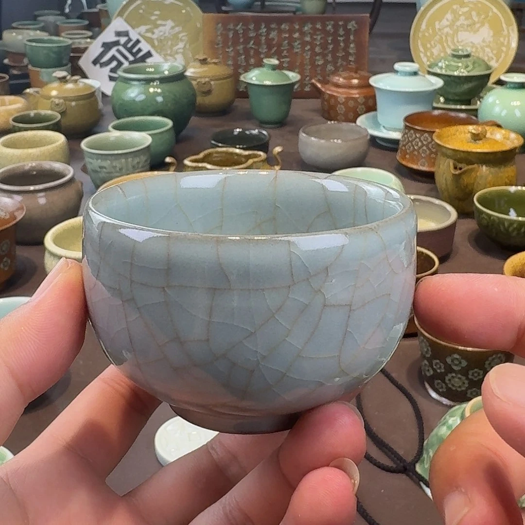 龙泉青瓷茶具微瑕