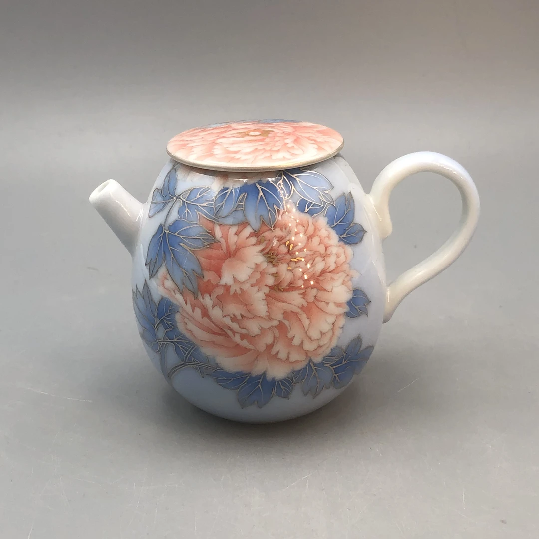 CL-C4758东方美人娇红平盖龙蛋壶