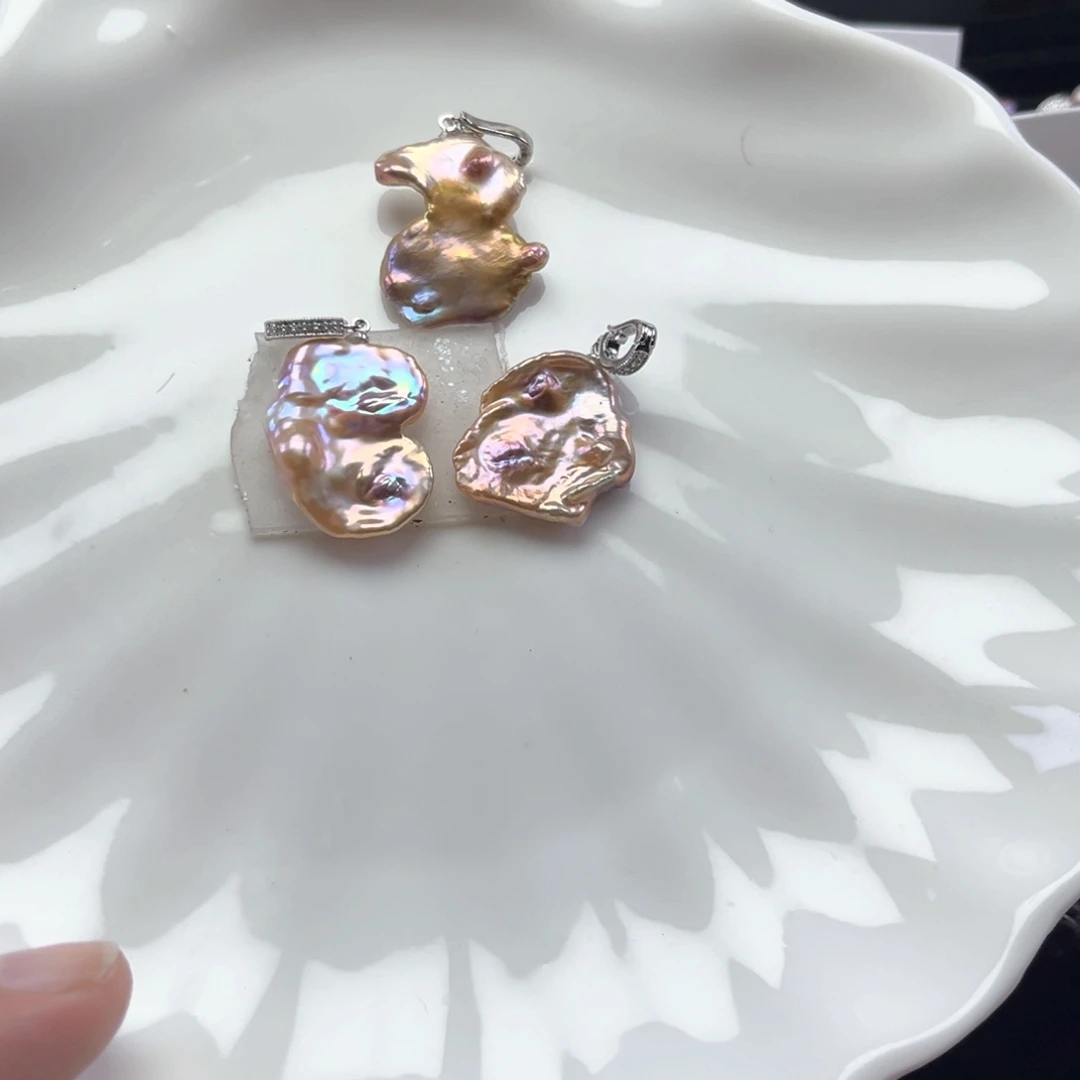 未镶嵌吊坠淡水珍珠【纯恬】多样性发货