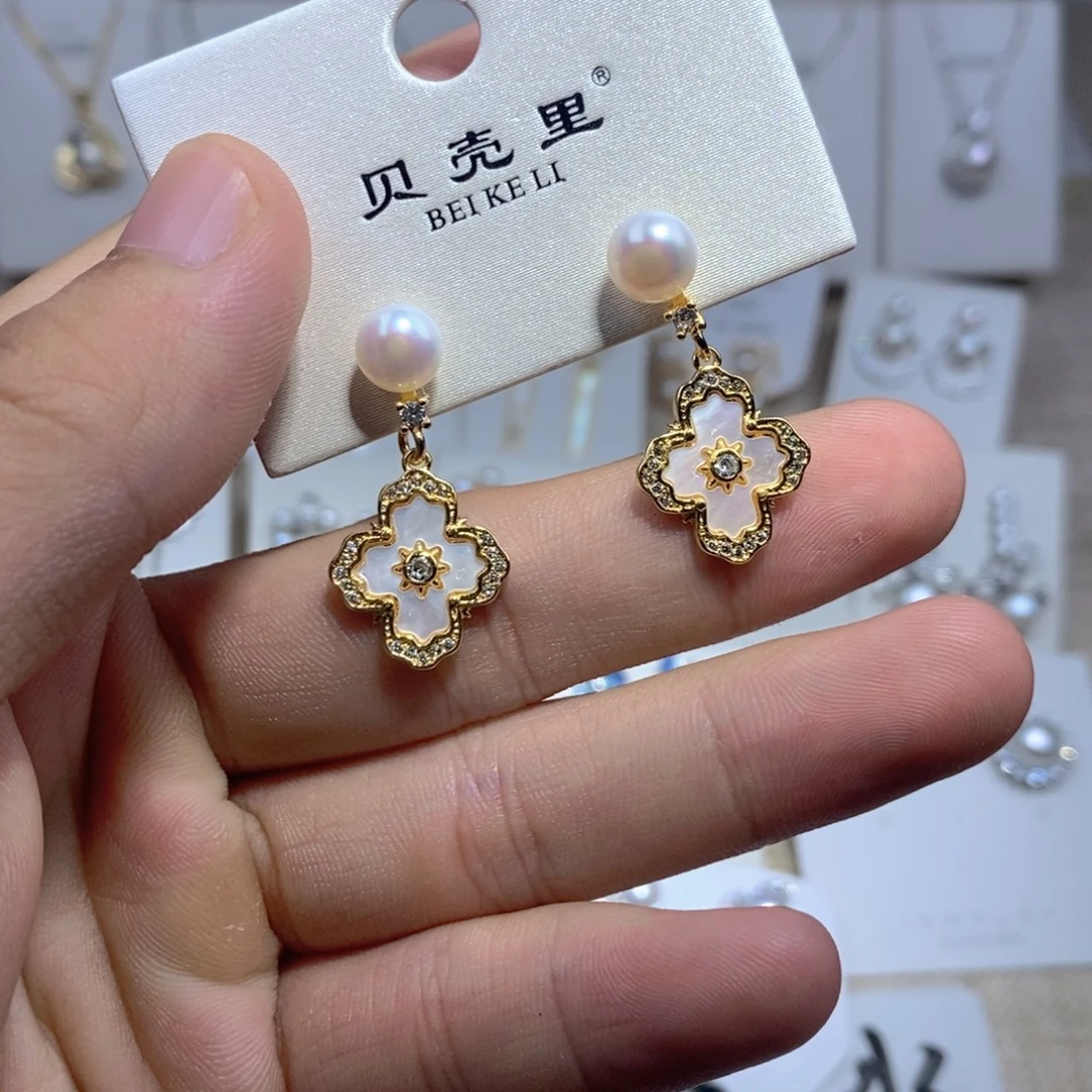 未镶嵌耳饰淡水珍珠