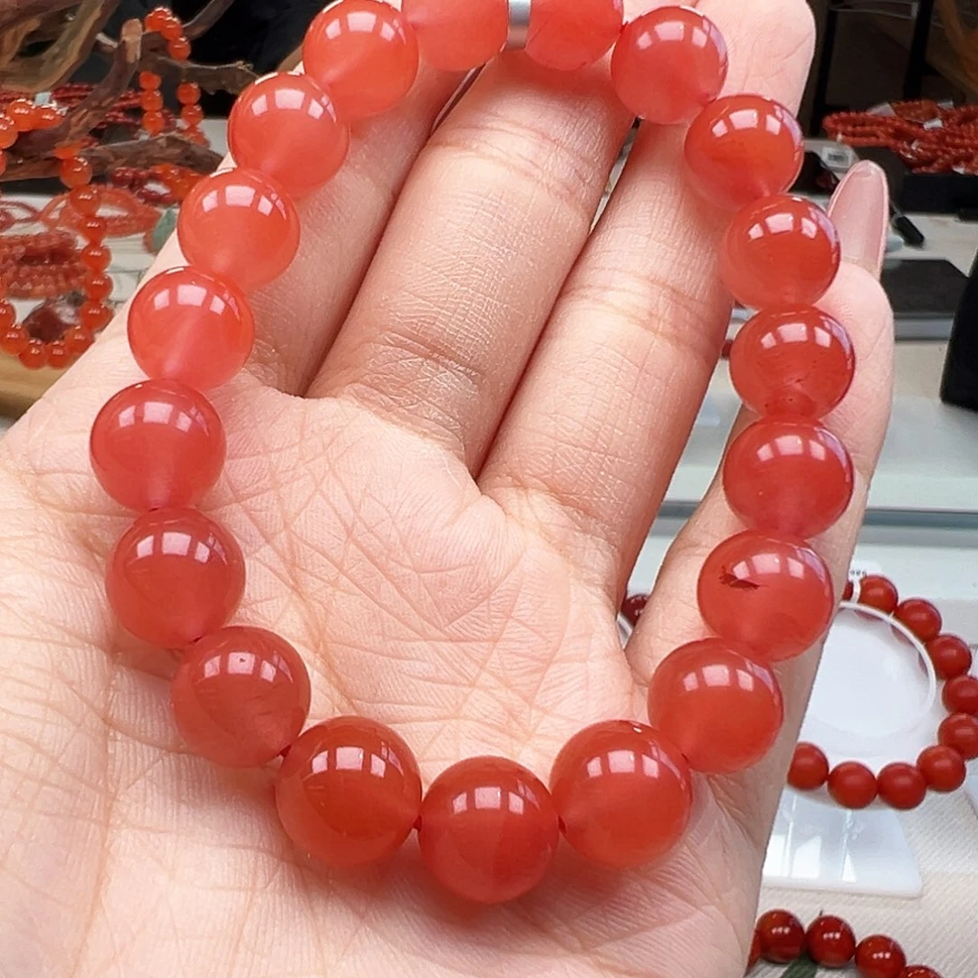 南红玛瑙未镶嵌手链
