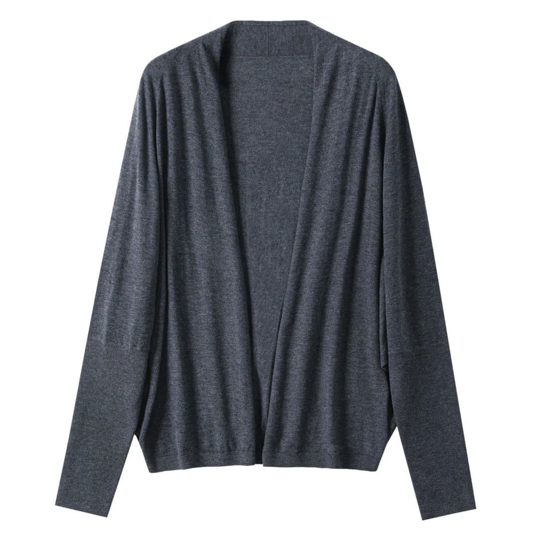 濮天女装毛针织衫春游出行衣服时尚小开衫外搭薄款宽松30W3272