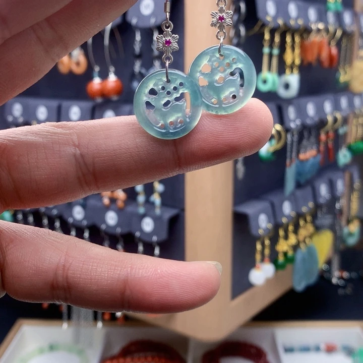 未镶嵌翡翠耳饰耳饰