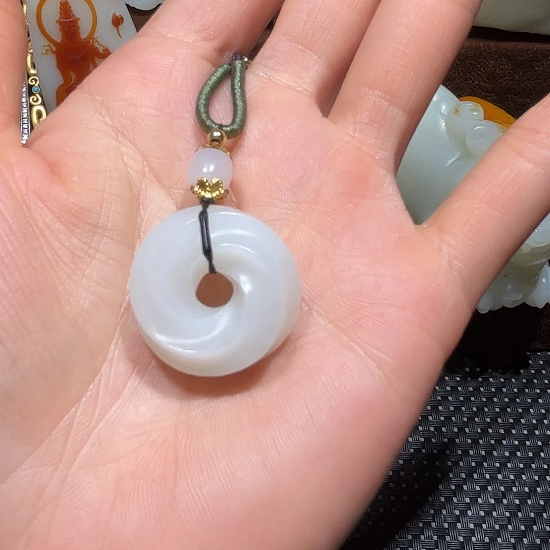 龙***d和田玉未镶嵌吊坠(不含链)