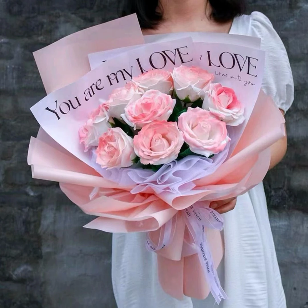 【鲜花 玫瑰花】11朵巴哈火烈鸟玫瑰花束 生日礼物 生日鲜花 生日花束 情人节花束 花店