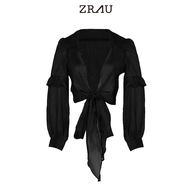 【达人专属】ZRAU法式轻薄翻领百搭衬衫外套95040023184