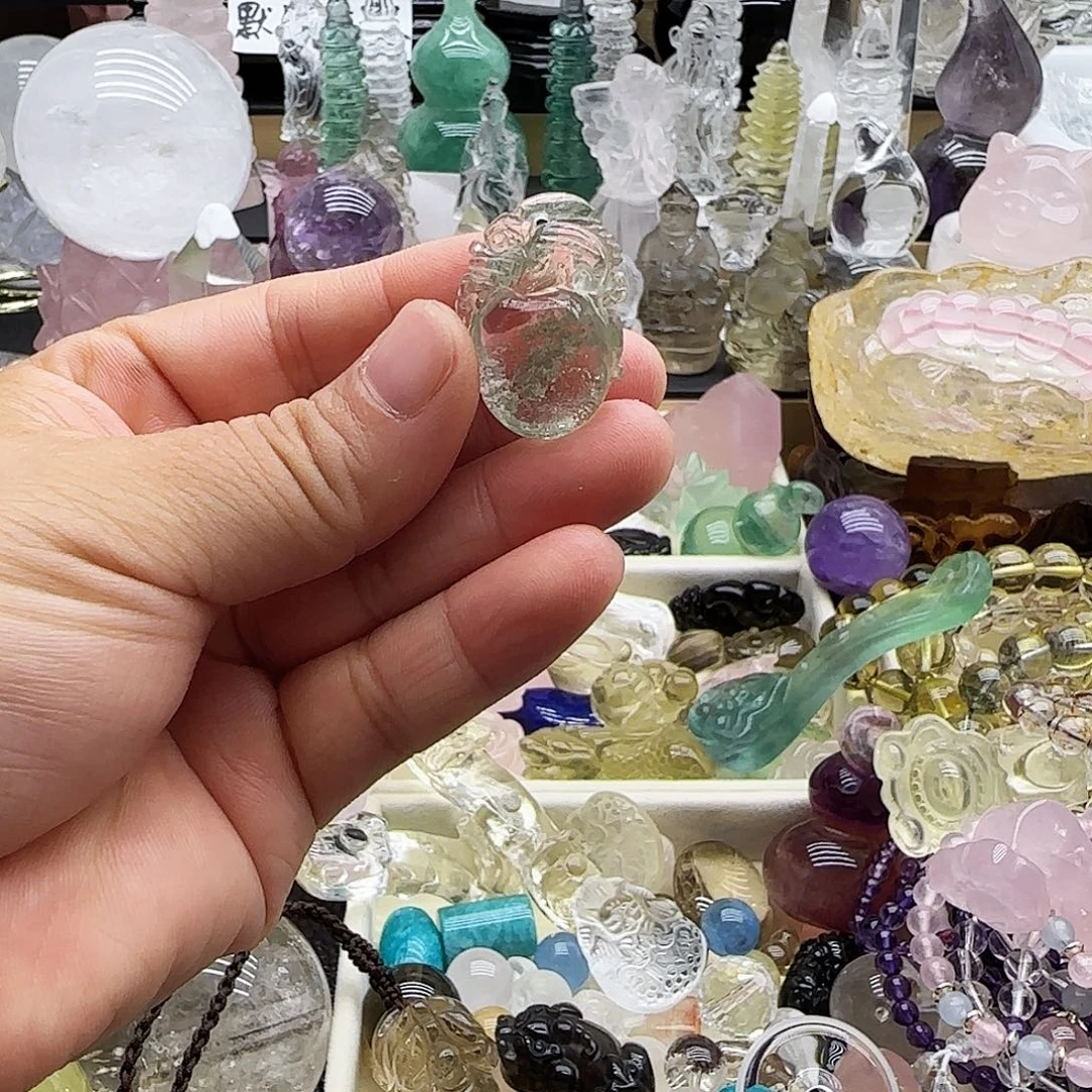 未镶嵌车挂水晶摆件